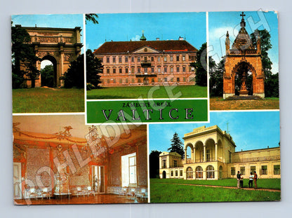 Pohlednice Valtice Zámecký areál 1951 (M32335)