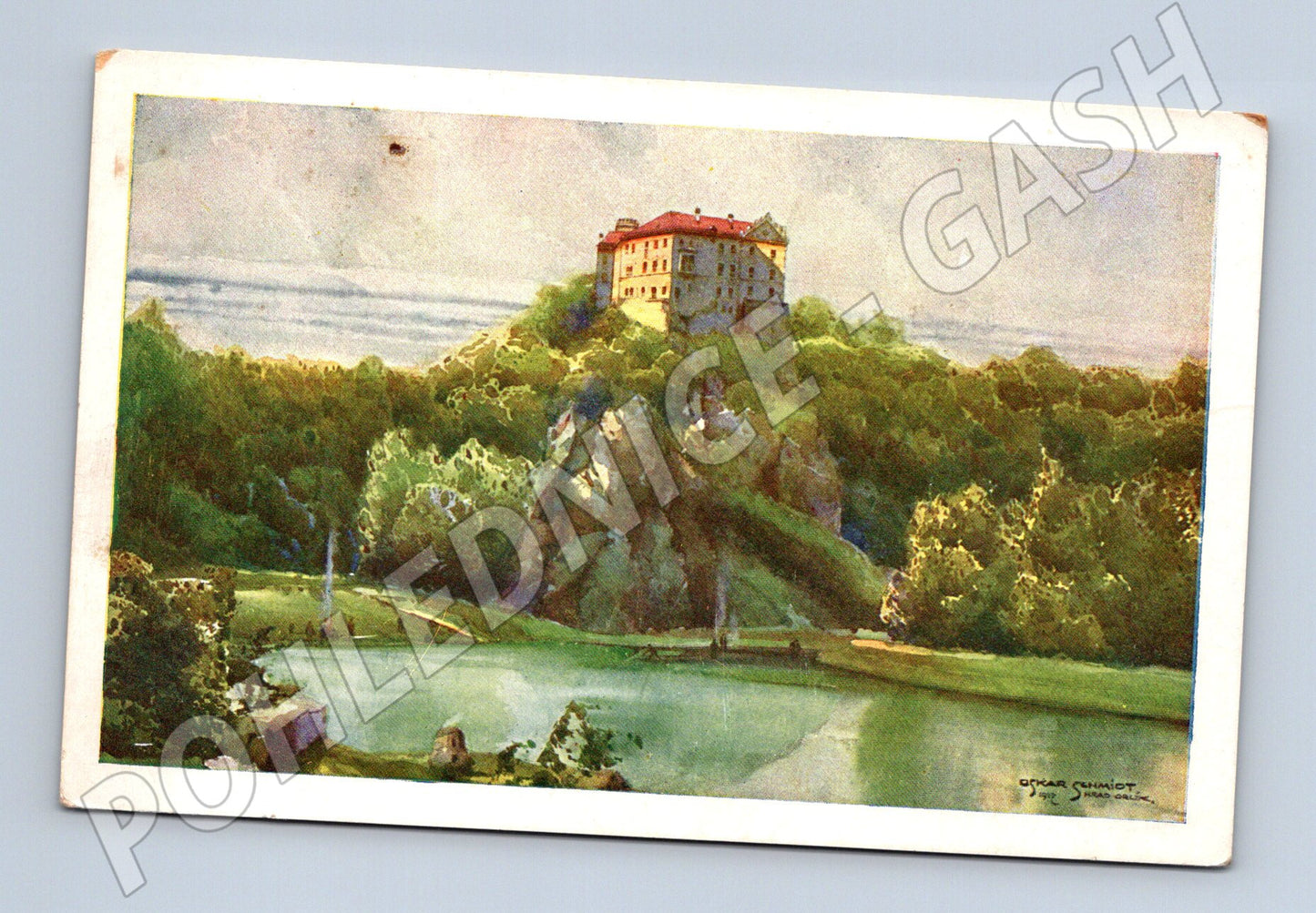 Pohlednice hrad Orlík O Schmidt Vincentinum (M3234)