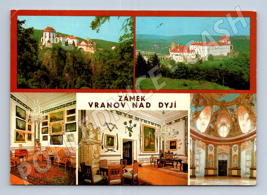Pohlednice Vranov nad Dyjí zámek 1984 (M32340)