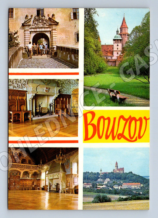 Pohlednice Bouzov hrad multizáběr (M32345)