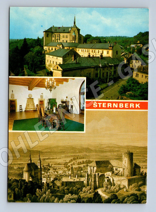 Pohlednice Šternberk zámek a rytířský sál (M32352)