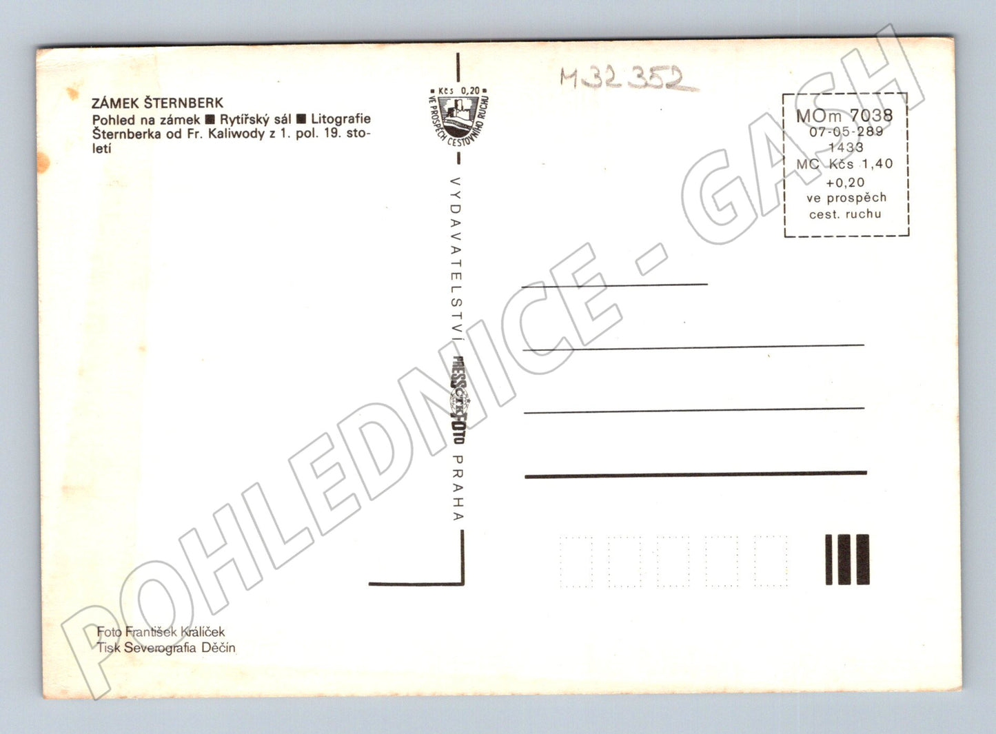 Pohlednice Šternberk zámek a rytířský sál (M32352)