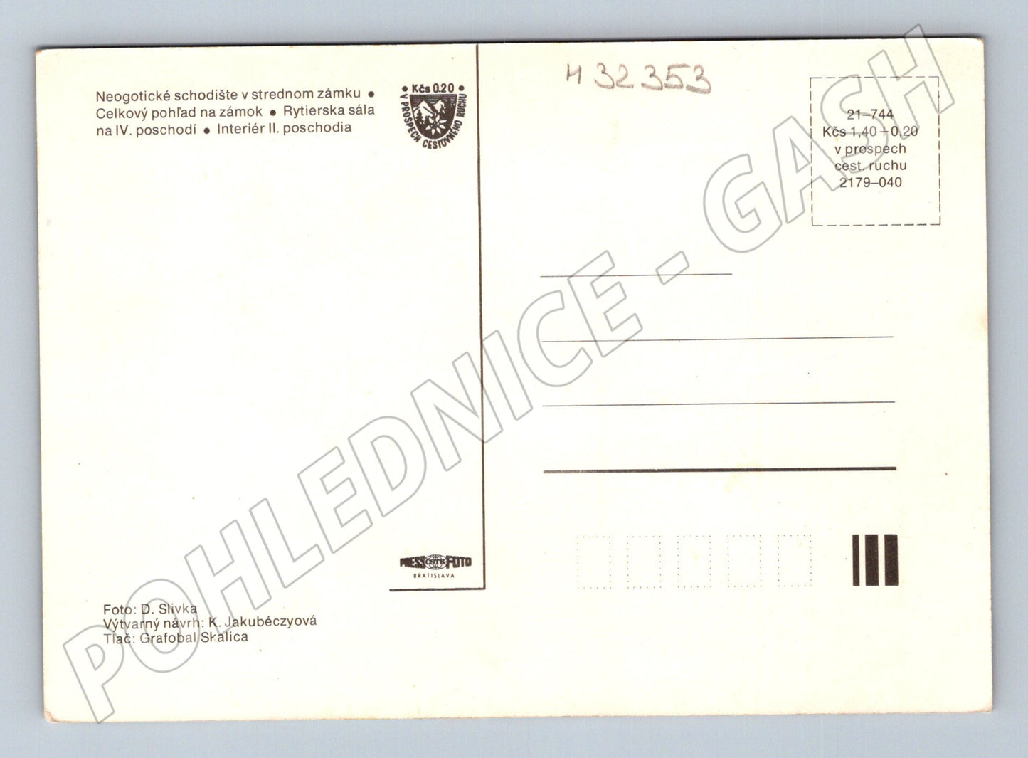 Pohlednice Slovensko Bojnice zámek (M32353)
