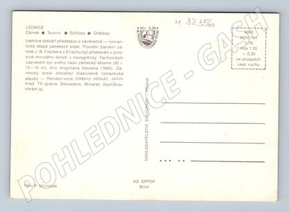 Pohlednice Lednice zámek (M32356)