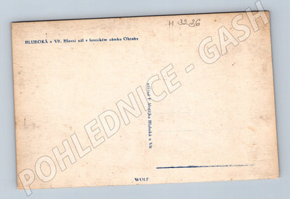 Pohlednice Hluboká Ohrada hlavní sál (M3236)