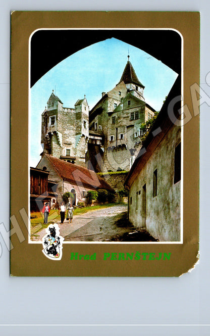 Pohlednice Pernštejn hrad 1985 (M32364)
