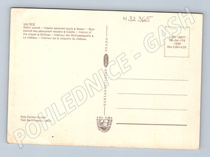 Pohlednice Valtice interiér zámecké kaple (M32365)