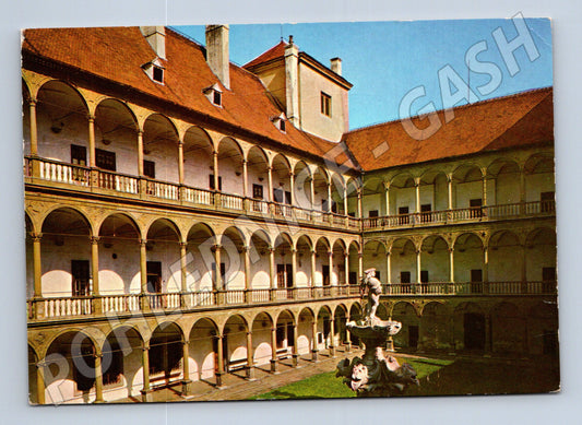 Pohlednice Bučovice zámek nádvoří arkády (M32367)