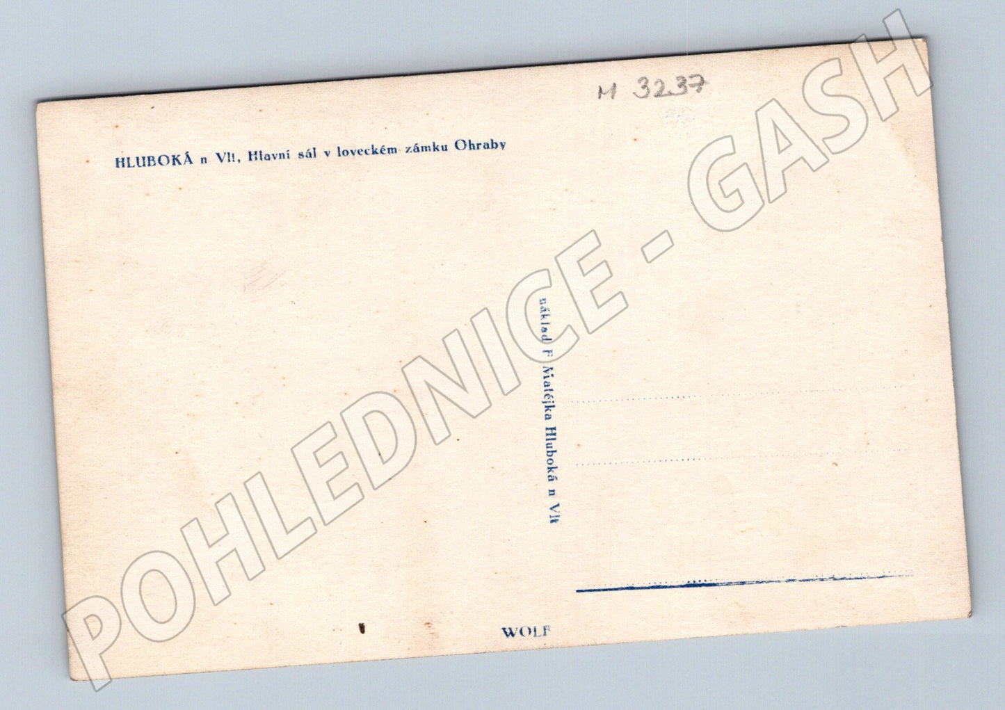 Pohlednice Hluboká Ohrada lovecký zámek (M3237)