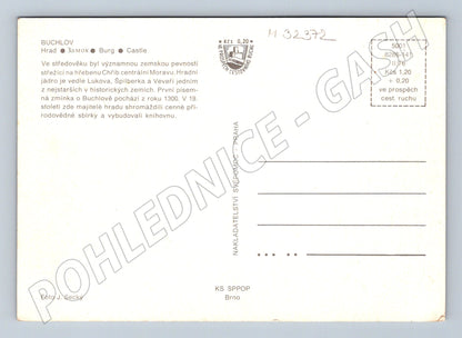 Pohlednice Buchlov hrad/zámek 1976 (M32372)