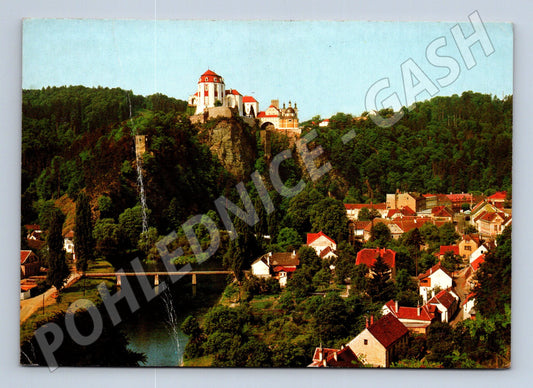 Pohlednice Vranov nad Dyjí zámek a město (M32375)