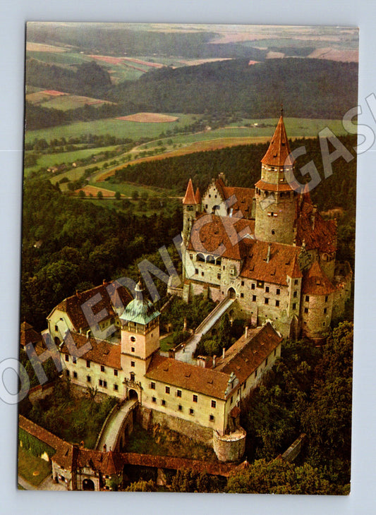 Pohlednice Bouzov hrad letecký pohled (M32378)