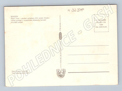 Pohlednice Bouzov hrad letecký pohled (M32378)