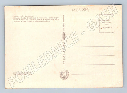 Pohlednice Vranov Cornštejn zřícenina hradu 1969 (M32379)
