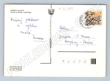 Pohlednice Vranov nad Dyjí zámek (M32381)
