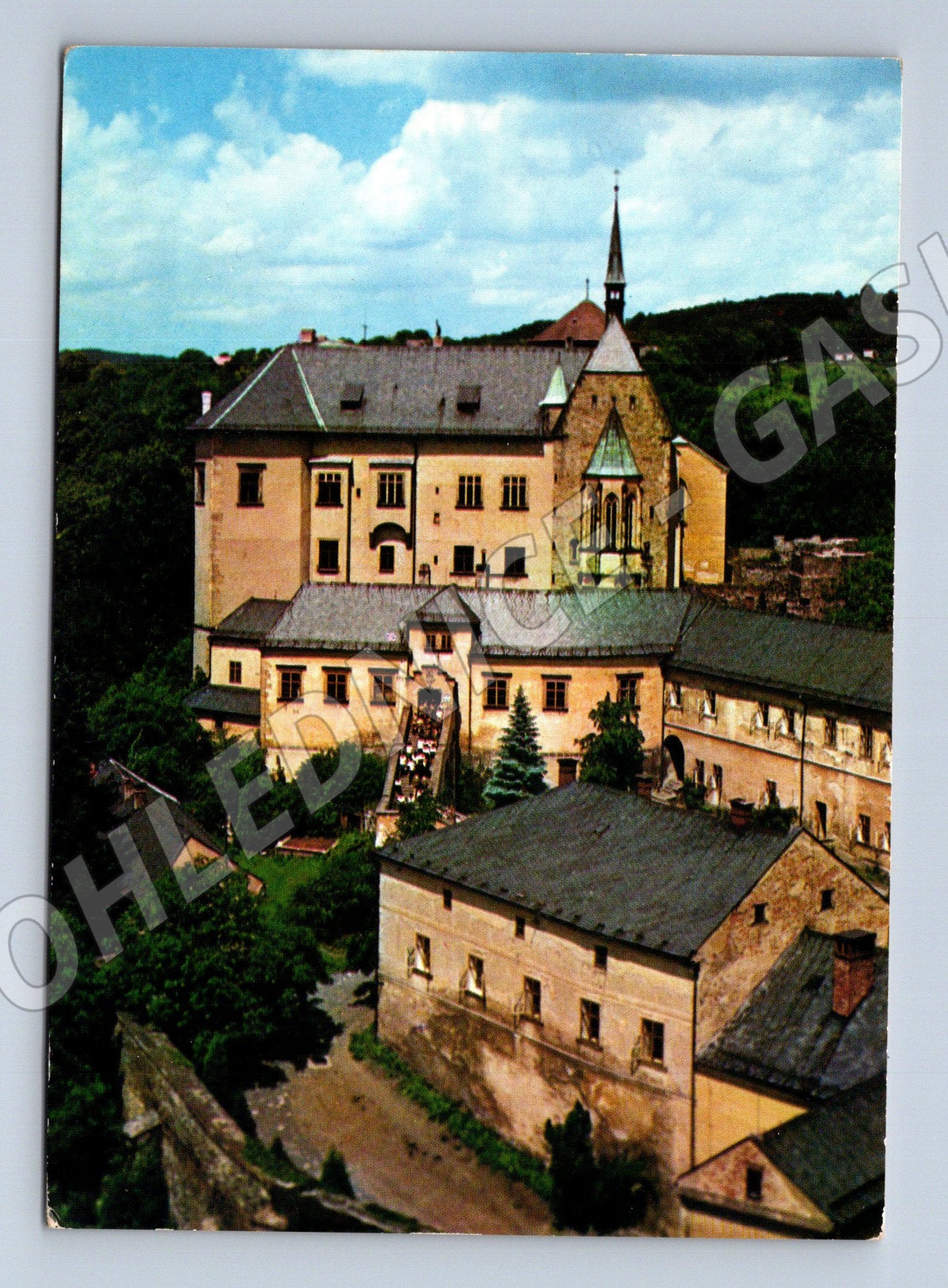 Pohlednice Šternberk na Moravě hrad 1952 (M32393)