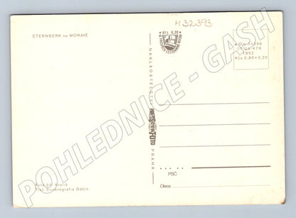 Pohlednice Šternberk na Moravě hrad 1952 (M32393)