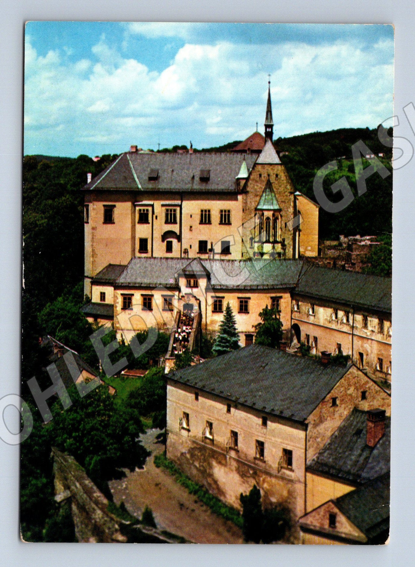 Pohlednice Šternberk na Moravě hrad 1952 (M32397)