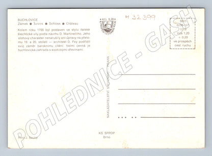 Pohlednice Buchlovice zámek (M32399)