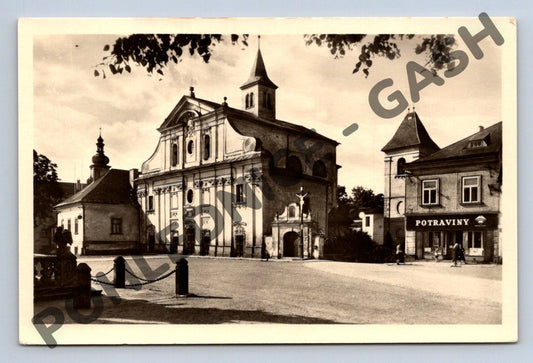 Pohlednice Letohrad kostel svatého Václava historická (M324)