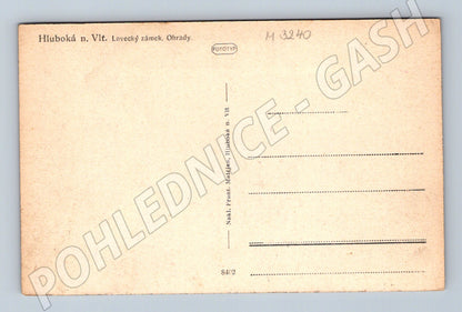 Pohlednice Hluboká Ohrady lovecký zámek (M3240)