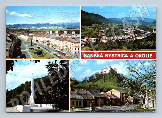 Pohlednice Slovensko Banská Bystrica a okolí 1988 (M32416)