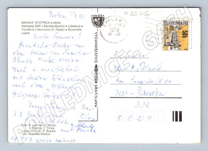 Pohlednice Slovensko Banská Bystrica a okolí 1988 (M32416)