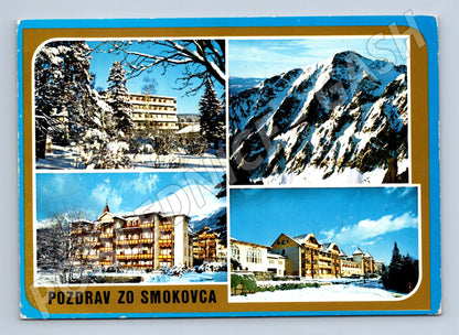 Pohlednice Slovensko Vysoké Tatry Smokovec zima 1986 (M32417)