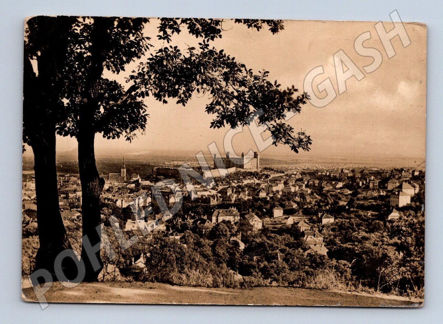 Pohlednice Slovensko Bratislava hrad město 1940 (M32424)