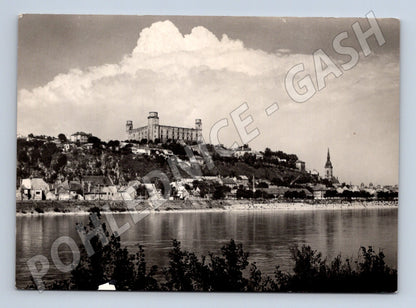 Pohlednice Slovensko Bratislava hrad Dunaj 1958 (M32426)
