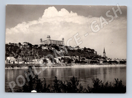 Pohlednice Slovensko Bratislava hrad Dunaj 1958 (M32426)