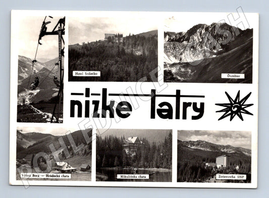 Pohlednice Slovensko Nízké Tatry více záběrů 1964 (M32427)