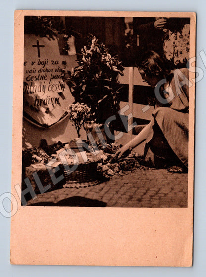 Pohlednice Květen 1945 Rovy památník (M32448)