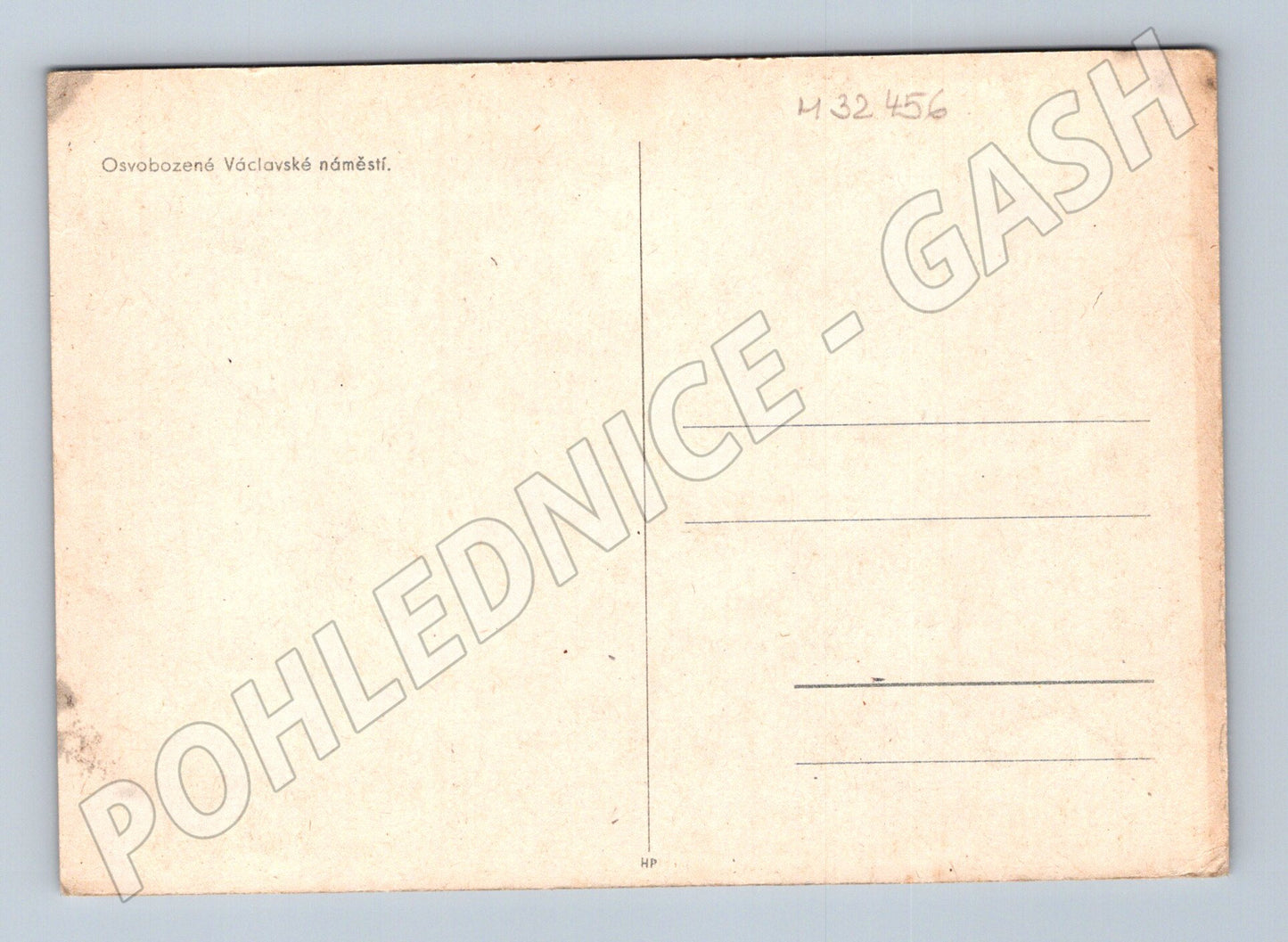Pohlednice Praha Václavské náměstí osvobození 1945 (M32456)