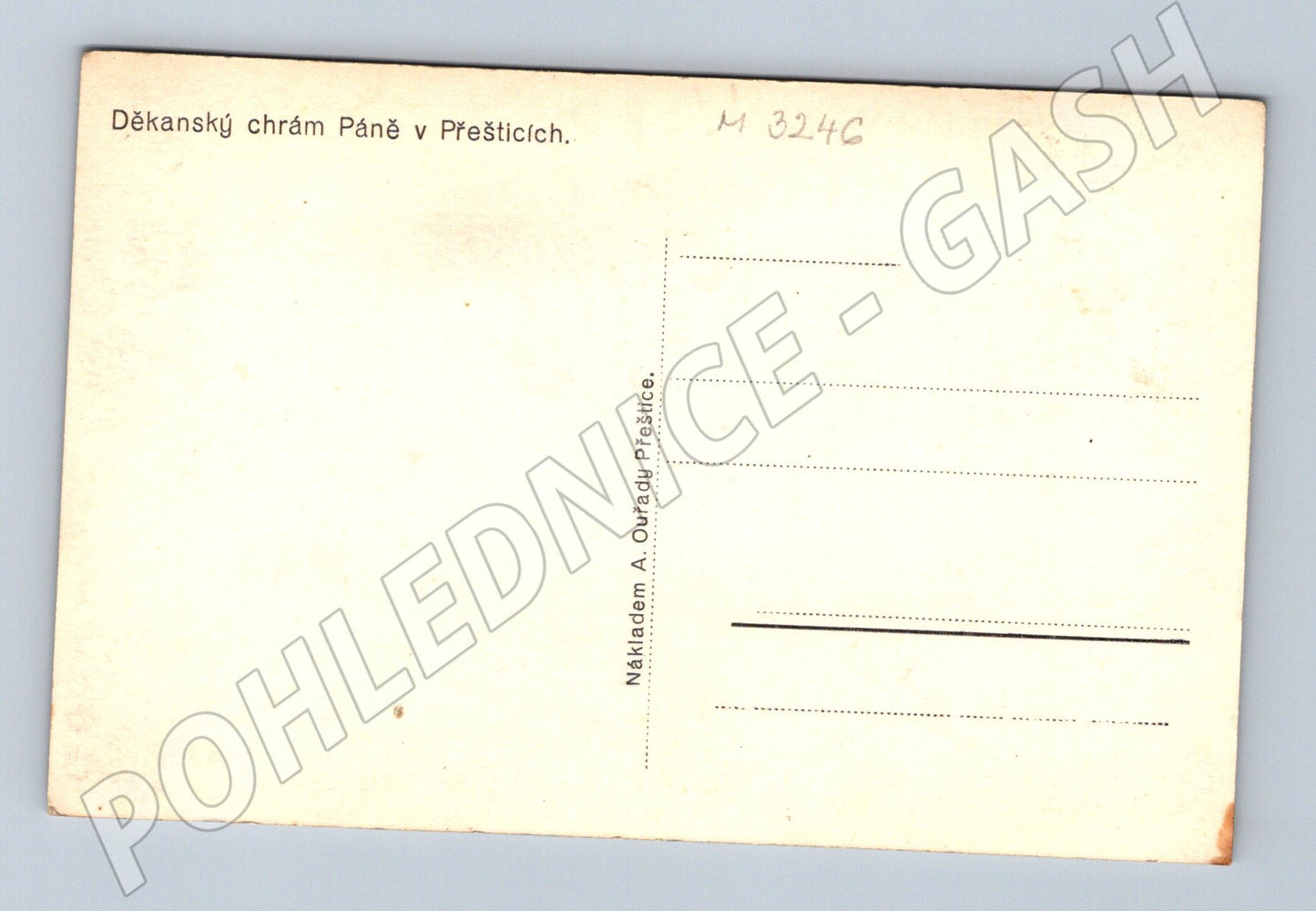 Pohlednice chrám Páně Přeštice (M3246)