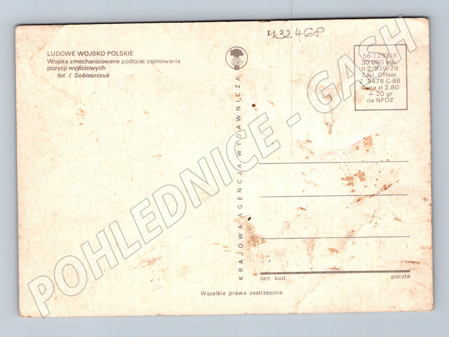 Pohlednice Polsko armáda tanky vozidla 1979 (M32468)