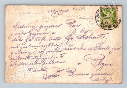 Pohlednice Jindřichův Hradec zámek 1953 (M3247)