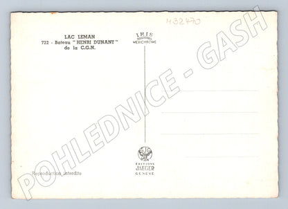 Pohlednice Švýcarsko Lac Leman parník Henri Dunant (M32470)