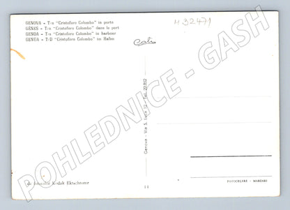Pohlednice Itálie Janov loď Cristoforo Colombo (M32471)