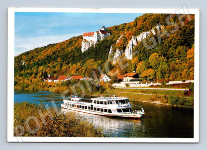 Pohlednice Německo Schloß Prunn Altmühltal loď Renate II 1995 (M32472)