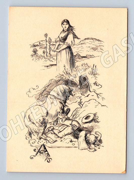 Pohlednice Mikoláš Aleš ilustrace mytologický motiv (M32510)