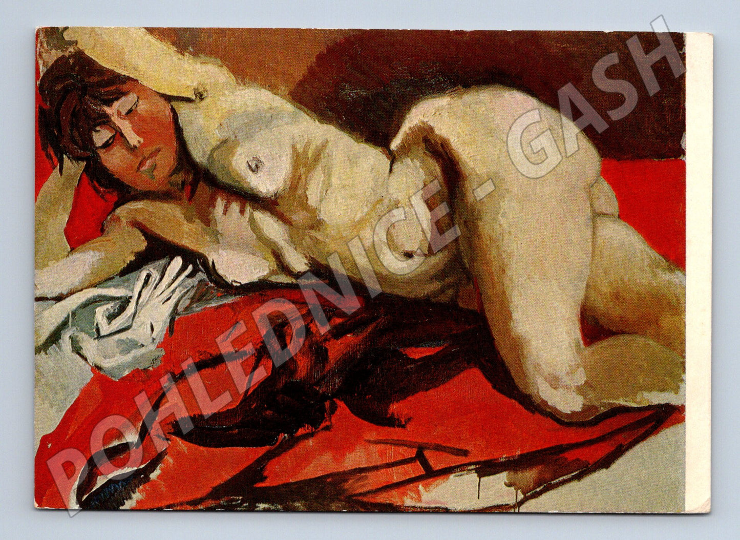 Pohlednice Německo Renato Guttuso Akt obraz (M32512)