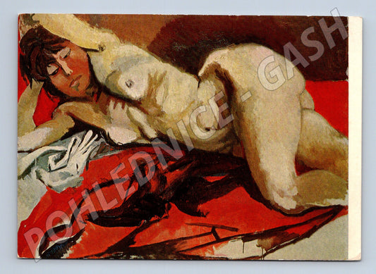 Pohlednice Německo Renato Guttuso Akt obraz (M32512)