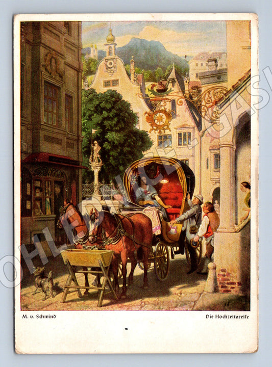 Pohlednice Německo umění Die Hochzeitsreise 1909 (M32514)