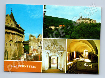 Pohlednice hrad Pernštejn exteriéry interiéry (M3253)