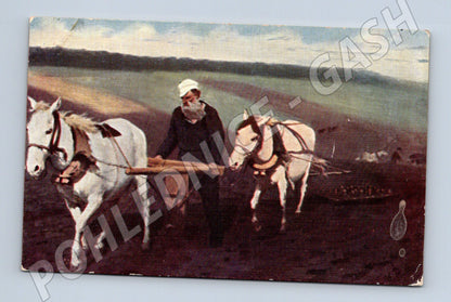 Pohlednice Rusko L. N. Tolstoj orání pole (M32549)