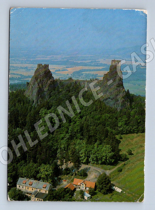 Pohlednice hrad Trosky letecký pohled (M3255)
