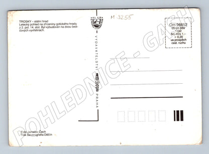 Pohlednice hrad Trosky letecký pohled (M3255)