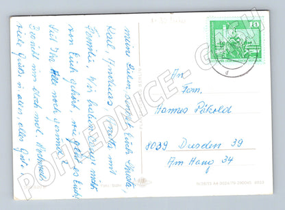 Pohlednice Německo NDR Louskáček Vánoce 1979 (M32566)