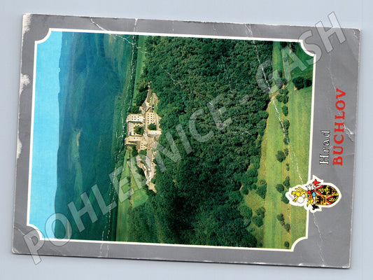 Pohlednice hrad Buchlov letecký pohled (M3257)